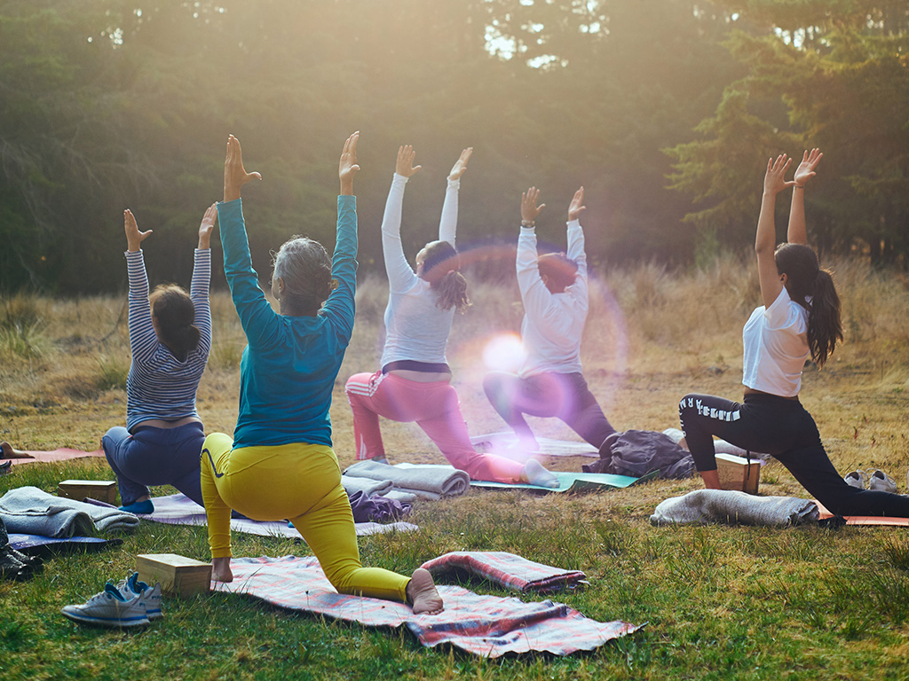 Yoga in the park